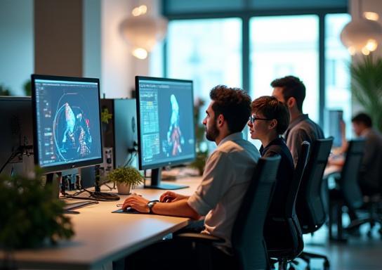 Team Studio Visione 3D al lavoro nella sede di Milano